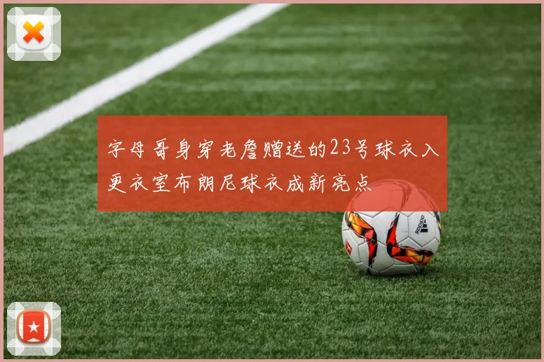 字母哥身穿老詹赠送的23号球衣入更衣室布朗尼球衣成新亮点